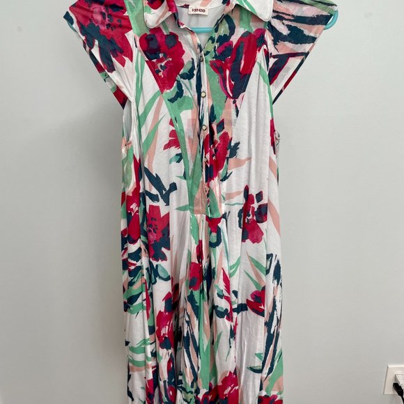 Kenzo - Dress - Size S/M - Mixed floral  - EUC - Picture 3 of 5